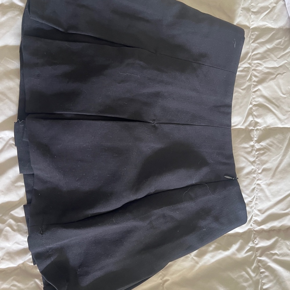 Classic Black Pleated Women's Skirt